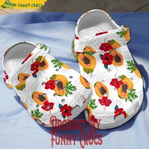 Papaya Fruit Crocs Crocband Clogs Shoes