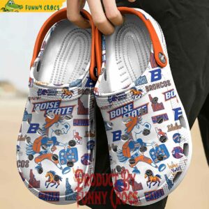 Personalized Boise State Broncos Crocs Clogs Shoes