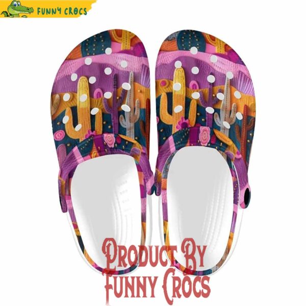 Pink Cactus Adults Unisex Crocs Shoes