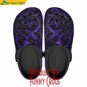 Purple Octopus Crocs Clogs Shoes For Adults