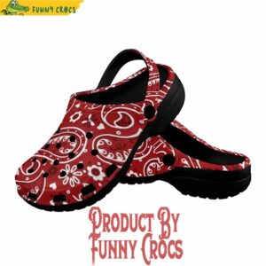 Red Bandana Unisex Crocs Shoes