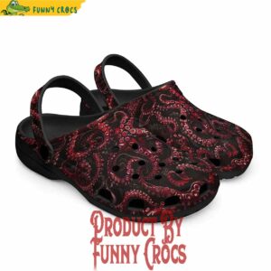 Red Octopus Crocs Clogs Shoes For Kid 3