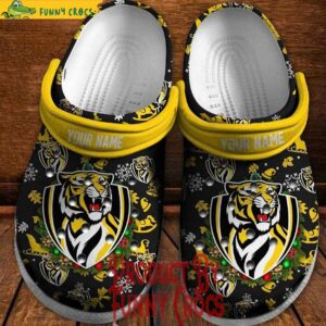 Richmond Tigers Christmas 2024 AFL Crocs Shoes