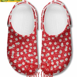 Santa Claus Face Christmas Pattern Crocs Clogs