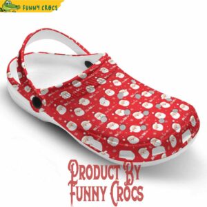 Santa Claus Face Christmas Pattern Crocs Clogs