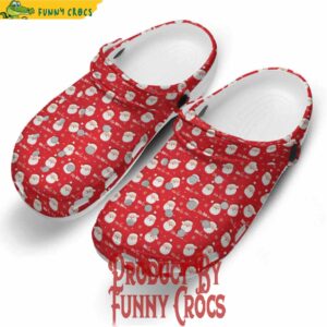 Santa Claus Face Christmas Pattern Crocs Clogs 3