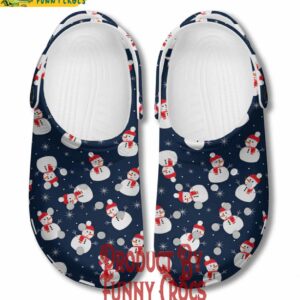 Snowman Christmas Pattern Crocs For Kids