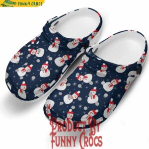 Snowman Christmas Pattern Crocs For Kids 3