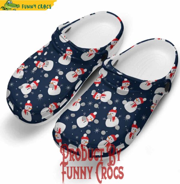 Snowman Christmas Pattern Crocs For Kids