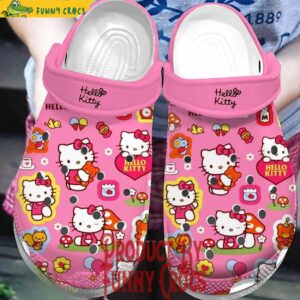 Soft & Lightweight Hello Kitty Cartoon Crocs For Adults