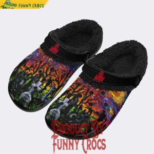 Starry Night Horror Crocs Fleece Lined