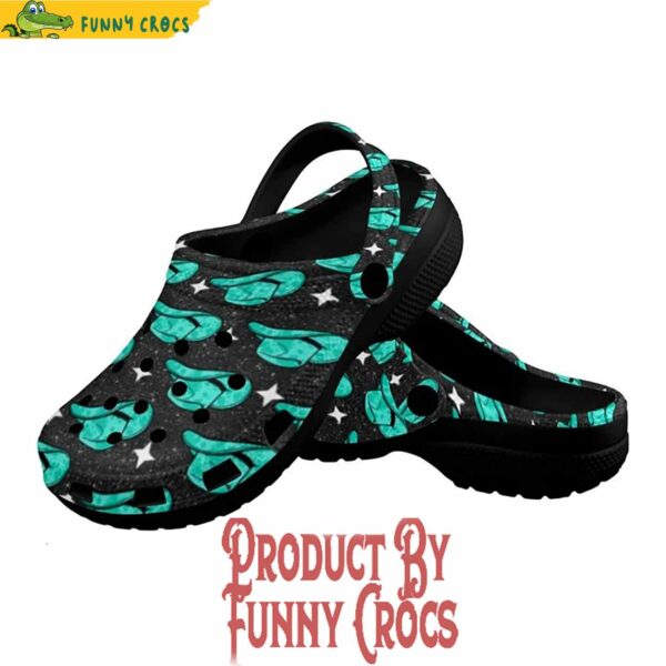 Turquoise Hat Unisex Crocs Shoes