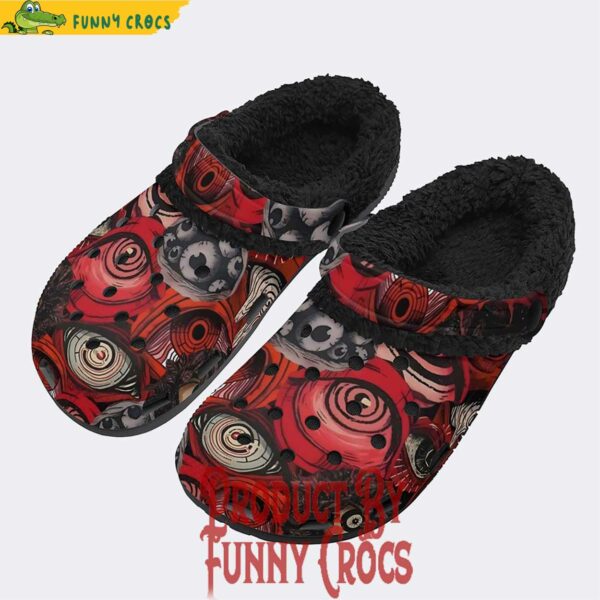 Unisex Evil Eyes Fleece Lined Crocs For Men