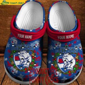 Western Bulldogs Christmas 2024 AFL Crocs Shoes