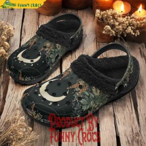 Witchy Lush Forest Crocs Fleece lined Clogs