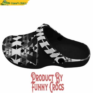 Writing on Stone Black and White Muddies Unisex Crocs Shoes 3