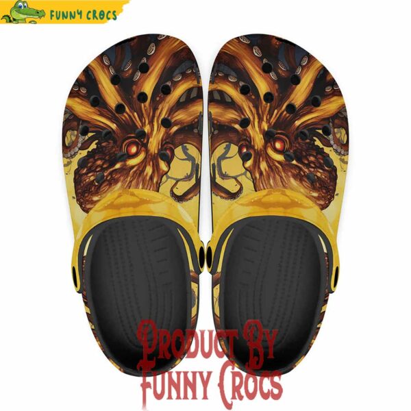 Yellow Octopus Crocs Shoes