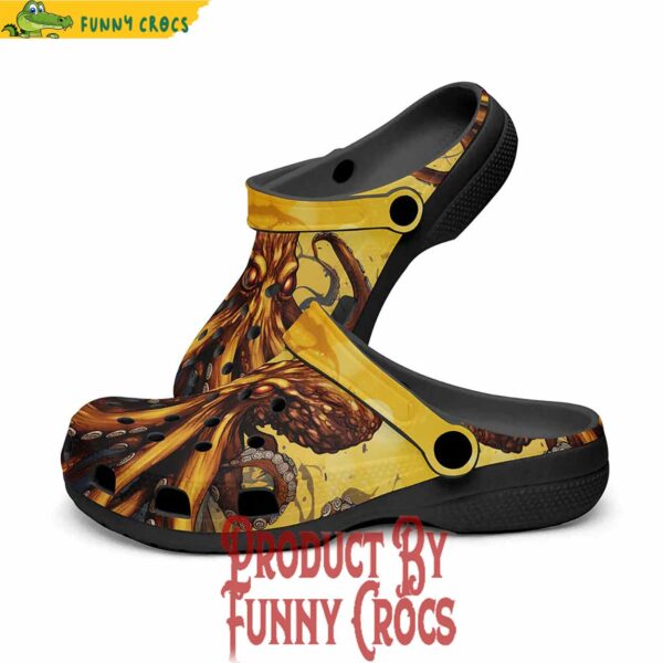 Yellow Octopus Crocs Shoes