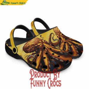 Yellow Octopus Crocs Shoes 3